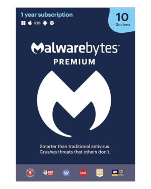 Malwarebytes Premium 4.5 Latest Version Antivirus Software | 12 Months, 10 Devices
